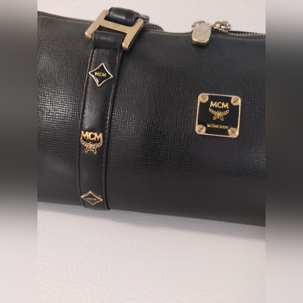 SOLD SOLD SOLD SOLD SOLD MCM Barrel Bag With Studs - Picture 6 of 12